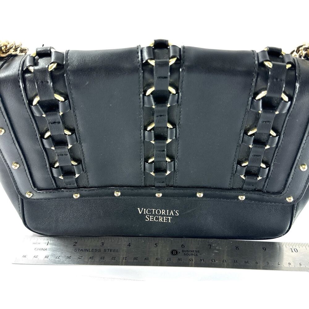 Victoria’s Secret VS Ring Stud Bond Street Shoulder Bag Black - Picture 5 of 11